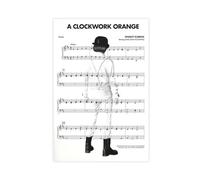 EYEZER Poster minimalista del film "A Clockwork Orange" di Stanley Kubrick, poster su tela, decorazione artistica da parete per soggiorno, camera da letto, senza cornice, 30 x 45 cm