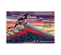 EYEZER Poster su tela con i Pink Floyd The Wall Hammers, decorazione per camera da letto, sport, ufficio, camera da letto, regalo, senza cornice, 30 x 45 cm