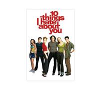 EYEZER Poster su tela con scritta in inglese "10 Things I Hate About You", decorazione per camera da letto, per ufficio, camera da letto, regalo, senza cornice, 30 x 45 cm