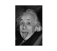 EYEZER Poster su tela di Albert Einstein, decorazione per camera da letto, sport, ufficio, stanza, regalo, senza cornice, 30 x 45 cm
