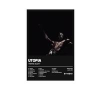 EYEZER Utopia - Poster su tela, motivo: album musicale, decorazione artistica da parete, per soggiorno e camera da letto, senza cornice, 30 x 45 cm