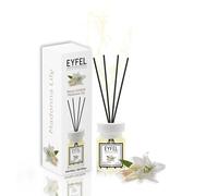 EYFEL - Diffusori a bastoncini per la casa, set di diffusori a bastoncini di giglio bianco, 120 ml, diffusore per il bagno, fragranze per la casa, bastoncini profumati, decorazioni per la casa