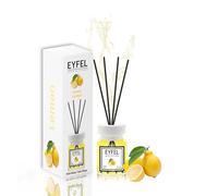 EYFEL - Diffusori a bastoncini per la casa, set di diffusori di oli freschi e floreali, 120 ml, diffusore per il bagno, fragranze per la casa, bastoncini profumati, decorazioni per la casa (limone)