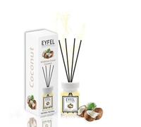 EYFEL - Diffusori a canna per la casa - Set di diffusori di olio di cocco da 120 ml, diffusori di olio da bagno, bastoncini profumati, diffusori di oli per il bagno
