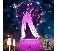 Eygerur Lampada Harry-Style, Harry-Style Luce Notturna - 16 Colori Lampe Harry-Style Intelligente Con Telecomando a 3D LED Idea Regalo di Natale Harry-Style Decorazione Per la Camera dei Bambini