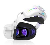 Eyglo RGB Cinturino Compatibile con Quest 3S, Sostituzione Cinturino Elite Quest 3S con Batteria 12000mAh, Miglioramento del Comfort e del Supporto VR, Accessori per Quest 3S, Tempo di Gioco