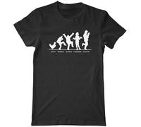 EYGT45Ysw Men's Arrested Development Bluth Chickens Cotton T-Shirt Black M