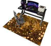 EYKWKB 120 x 140 cm Tappeto per Sedia Ufficio Tappeto Gaming Pavimento,Tappeto Salvapavimento Antiscivolo Gaming Tappeto Sedia Ufficio Protettore del Pavimento Tappeto sotto Scrivania
