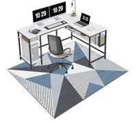 EYKWKB 120 x 180 cm Tappetini per Sedie da Ufficio Protettivo Salvapavimento Tappeto sotto Scrivania Tappetino Protettivo per Pavimenti Duri Tappeto per Sedia Gaming Tappeto Sedia Parquet