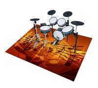 EYKWKB 150 x 120 cm Tappeto Batteria Acustica, Tappetino per Batteria e Percussioni, Tappeto Batteria, Tappeti Rettangolari Antiscivolo per Batteria Elettroniche Rullante Acustica Grancassa