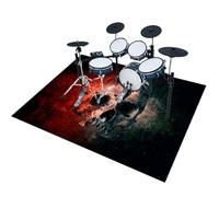 EYKWKB 200 x 180 cm Tappeto Batteria Acustica, Tappetino per Batteria e Percussioni, Tappeto Batteria, Tappeti Rettangolari Antiscivolo per Batteria Elettroniche Rullante Acustica Grancassa