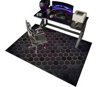 EYKWKB 70 x 100 cm Tappeto per Sedia Ufficio Tappeto Gaming Pavimento,Tappeto Salvapavimento Antiscivolo Gaming Tappeto Sedia Ufficio Protettore del Pavimento Tappeto sotto Scrivania