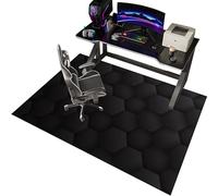 EYKWKB 70 x 100 cm Tappeto per Sedia Ufficio Tappeto Gaming Pavimento,Tappeto Salvapavimento Antiscivolo Gaming Tappeto Sedia Ufficio Protettore del Pavimento Tappeto sotto Scrivania