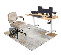 EYKWKB Gaming Tappeto Sedia | Ufficio Protettore del Pavimento 110 x 160 cm | Tappeto per Sedia Ufficio | Tappeto Gaming Pavimento | Tappeto Salvapavimento Antiscivolo | Tappeto sotto Scrivania