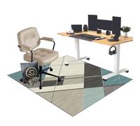 EYKWKB Protettivo Salvapavimento, Tappeto Sedia Ufficio, Gaming Tappeto Sedia, 110 x 120 cm Tappetino Pavimenti per Parquet, Tappeto per Sedia Gaming, Tappeto per Sedia con Ruote Tappeto Scrivania