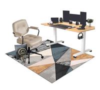 EYKWKB Tappetino Protettivo per Sedia da Ufficio, Tappeto Gaming Pavimento, 60 x 70 cm Tappeto per Sedia con Ruote, Gaming Tappeto Sedia, Tappetino Pavimenti per Parquet e Pavimenti Duri/Piastrelle