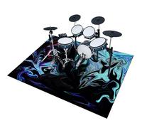 EYKWKB Tappeto Batteria Elettronica Tappetino Insonorizzato Drum 140 x 100 cm Tappeto per Batteria Tappeto Carpet Tappeti Antiscivolo per Batteria Tappetino Professionale Rettangolare Jazz