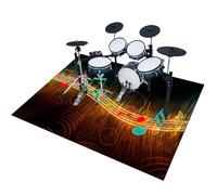 EYKWKB Tappeto Batteria Elettronica Tappetino Insonorizzato Drum 150 x 120 cm Tappeto per Batteria Tappeto Carpet Tappeti Antiscivolo per Batteria Tappetino Professionale Rettangolare Jazz