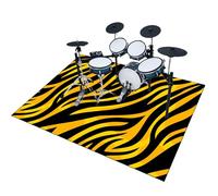 EYKWKB Tappeto Professionale per Batteria e Strumenti a Percussione Elettronici, Tappetino per Batteria Elettronica, 200 x 160 cm Tappeto Drum Carpet Tappeto a Tamburo per Grancassa, Tamburo Rullante