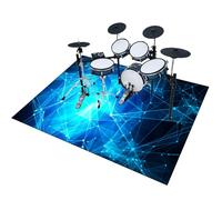 EYKWKB Tappeto Professionale per Batteria e Strumenti a Percussione Elettronici, Tappetino per Batteria Elettronica, 160 x 140 cm Tappeto Drum Carpet Tappeto a Tamburo per Grancassa, Tamburo Rullante