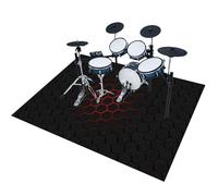 EYKWKB Tappeto Professionale per Batteria e Strumenti a Percussione Elettronici, Tappetino per Batteria Elettronica, 120 x 80 cm Tappeto Drum Carpet Tappeto a Tamburo per Grancassa, Tamburo Rullante