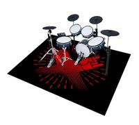 EYKWKB Tappeto Professionale per Batteria e Strumenti a Percussione Elettronici, Tappetino per Batteria Elettronica, 140 x 100 cm Tappeto Drum Carpet Tappeto a Tamburo per Grancassa, Tamburo Rullante