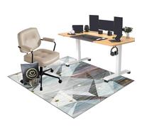 EYKWKB Tappeto Sedia Gaming, Tappetino per Sedia da Ufficio, Tappeto per Sedie da Scrivania, Tappeto per Sedia a Rotelle, Tappeto Salvapavimento per Pavimenti in Legno Duro e Piastrelle 70 x 100 cm