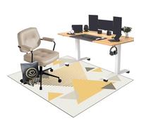 EYKWKB Tappeto sotto Scrivania | Tappetino per Sedia da Ufficio 100 x 140 cm | Tappeto per Sedia Gaming | Tappetino Protettivo per Pavimenti Duri | Protettivo Salvapavimento | Tappeto Sedia Parquet