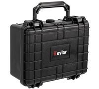 Eylar Custodia protettiva rigida per fotocamera impermeabile e antiurto con schiuma, standard TSA 9,2 pollici 7,5 pollici 4,4 pollici (nero)