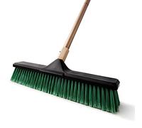 Eyliden Scopa a spinta, scopa da giardino resistente per la pulizia dei pavimenti, setole rigide da 45 cm e manico regolabile da 168 cm, per uso esterno e interno, spazzola da cortile per spazzare