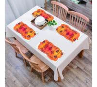 EYLOZS Tovagliette Lavabili,Set di 4 Tovagliette Colazione in PVC,Antiscivolo,Resistenti al Calore,per Tavolo da Cucina,Lanterne felici per Diwali, lanterne e festival per Diwali, il festival,45x30cm