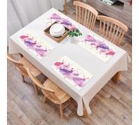 EYLOZS Tovagliette Lavabili,Set di 4 Tovagliette Colazione in PVC,Antiscivolo,Resistenti al Calore,per Tavolo da Cucina, schiaccianoci-balletto-valzer-dei-fiori-beverly-brown,45x30cm