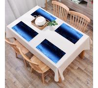 EYLOZS Tovagliette Lavabili,Set di 4 Tovagliette Colazione in PVC,Antiscivolo,Resistenti al Calore,per Tavolo da Cucina,Un gran numero di stelle brilla nel cielo notturno, fondendosi con le s,45x30cm