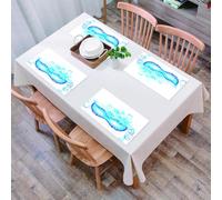 EYLOZS Tovagliette Lavabili,Set di 4 Tovagliette Colazione in PVC,Antiscivolo,Resistenti al Calore,per Tavolo da Cucina,Mascherata, maschera in stile veneziano, maestosa, come se mi stessi di,45x30cm