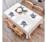 EYLOZS Tovagliette Lavabili,Set di 4 Tovagliette Colazione in PVC,Antiscivolo,Resistenti al Calore,per Tavolo da Cucina,Decorazione per l'aula di matematica, personalizzata,45x30cm