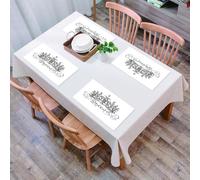 EYLOZS Tovagliette Lavabili,Set di 4 Tovagliette Colazione in PVC,Antiscivolo,Resistenti al Calore,per Tavolo da Cucina,Regina, corona disegnata a mano con scritte in stile barocco Queen Lett,45x30cm