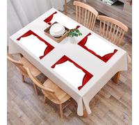 EYLOZS Tovagliette Lavabili,Set di 4 Tovagliette Colazione in PVC,Antiscivolo,Resistenti al Calore,per Tavolo da Cucina,Ingresso classico sul palco, tende rosse per cinema o teatro dell'opera,45x30cm