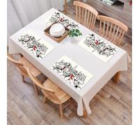 EYLOZS Tovagliette Lavabili,Set di 4 Tovagliette Colazione in PVC,Antiscivolo,Resistenti al Calore,per Tavolo da Cucina,Musica jazz, una band di jazzisti che suona i ritmi a New York,45x30cm