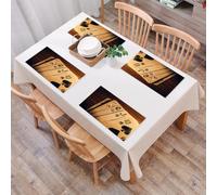 EYLOZS Tovagliette Lavabili,Set di 4 Tovagliette Colazione in PVC,Antiscivolo,Resistenti al Calore,per Tavolo da Cucina,Decorazioni per tornei di poker, vecchie carte, morbide e accoglienti,45x30cm