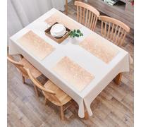 EYLOZS Tovagliette Lavabili,Set di 4 Tovagliette Colazione in PVC,Antiscivolo,Resistenti al Calore,per Tavolo da Cucina,Arte, sfondo astratto con bokeh e glitter, un gran numero di forme intr,45x30cm