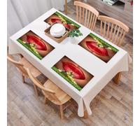 EYLOZS Tovagliette Lavabili,Set di 4 Tovagliette Colazione in PVC,Antiscivolo,Resistenti al Calore,per Tavolo da Cucina,Decorazione animale, la signora trova il suo principe ranocchio, le lab,45x30cm