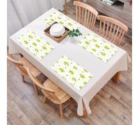 EYLOZS Tovagliette Lavabili,Set di 4 Tovagliette Colazione in PVC,Antiscivolo,Resistenti al Calore,per Tavolo da Cucina,Sfondo senza soluzione di continuità con il Principe Ranocchio. Illustr,45x30cm