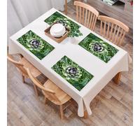 EYLOZS Tovagliette Lavabili,Set di 4 Tovagliette Colazione in PVC,Antiscivolo,Resistenti al Calore,per Tavolo da Cucina,Fotografia di ortaggi in fiore AgricolturaArti,45x30cm
