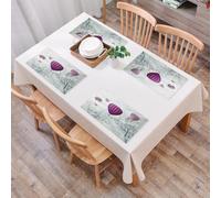 EYLOZS Tovagliette Lavabili,Set di 4 Tovagliette Colazione in PVC,Antiscivolo,Resistenti al Calore,per Tavolo da Cucina,Decorazioni fantasy, mongolfiere tra le nuvole, viaggio da sogno verso,45x30cm