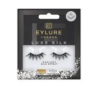 Eylure London Luxe Silk Radiant Silk Effect Ciglia Finte Nere Con Colla 1ml