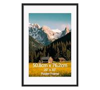 EYMPEU Cornice 50x76,Cornice per Foto,Decorare la Casa 1 Pezzo Nera Alluminio