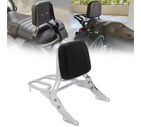 EYNLDS Cuscino Posteriore per Motocicletta per T&riumph Bonneville T120 2016-2022 2017 2018 2019 2020 2021 Accessori per Portapacchi per Schienale Passeggero Minimalista in Lega di Acciaio Argento