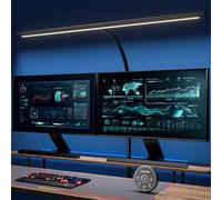 EYOCEAN Lampada da Scrivania a LED con telecomando e controllo dei gesti, lampada da monitor a luce diurna dimmerabile da 24W 80CM con 5 temperature di colore e livelli di luminosità