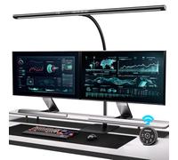EYOCEAN Lampada da scrivania con controllo gestuale e telecomando, lampada monitor dimmerabile 24W 80cm, lampada da scrivania a luce diurna per ufficio domestico, 5 modalità di temperatura colore