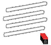 Eyoloty 4 catene per motosega, 45 cm, passo 3/8 l, 1,3 mm, 62 maglie, compatibili con Bosch, B&Q Performance Power, Dolmar, Gardol, Greenworks, Husqvarna, Mac Allister